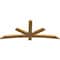 Ekena Millwork Alberta Rough Sawn Timber Gable Bracket, Western Red Cedar, 72"W x 30"H x 2"D x 4"F, 10/12 Pitch GBW072X30X0204ALB00RWR - alternate 2